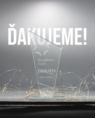 Iba vďaka Vám sa nám podarilo dostať do nominácie TOP 5 a umiestniť sa na 4. mieste v súťaži ShopRoku 2024💫 Ďakujeme za...